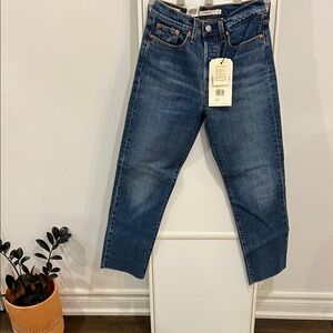 Levi's Blue Straight Leg Wedgie Jeans